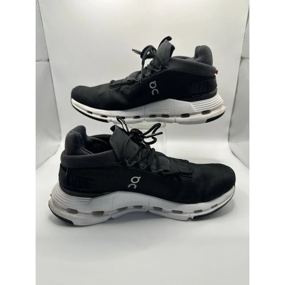 On Cloudnova Black And White Womens 7
